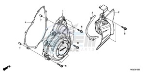 CBR500RE CBR500R UK - (E) drawing A.C. GENERATOR COVER