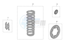 RXV-SXV 450-550 Enduro-Supermotard drawing Acc. - Cyclistic components