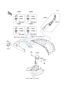 KVF 650 H [BRUTE FORCE 650 4X4I] (H7F-H8F) H8F drawing IGNITION SWITCH