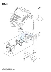 VZR1800 (E2) INTRUDER drawing REAR COMBINATION LAMP (VZR1800L1 E2)