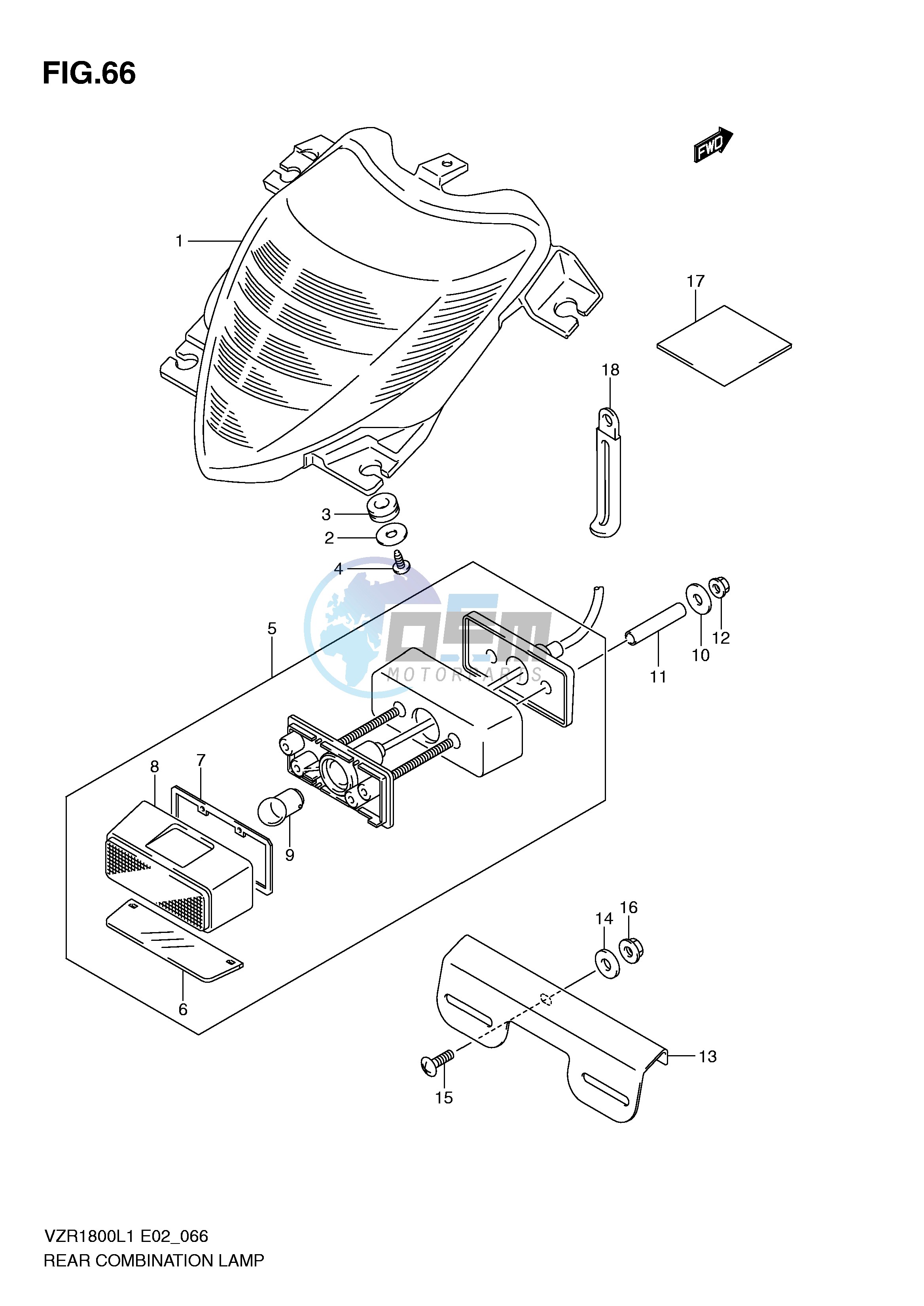 REAR COMBINATION LAMP (VZR1800L1 E2)