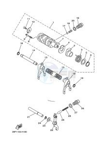 YFM700FWAD GRIZZLY 700 EPS (BLTT) drawing SHIFT CAM & FORK