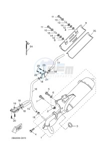 BW'S 50 (2B6K) drawing EXHAUST