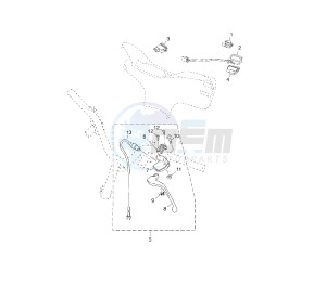 YN NEO'S 50 drawing HANDLE SWITCH AND LEVER