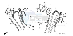 NT700VA UK - (E / MKH) drawing CAM CHAIN/TENSIONER