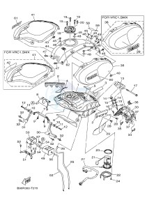 MTM850 MTM-850 XSR900 (B90R) drawing FUEL TANK