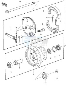 KX 80 C [KX80] (C1) [KX80] drawing FRONT HUB_BRAKE -- 81 KX80-C1- -