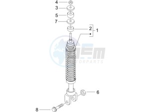 NRG 50 power DD (UK) UK drawing Rear suspension - Shock absorbers