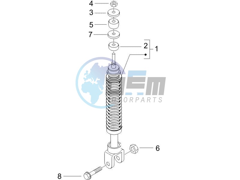 Rear suspension - Shock absorbers