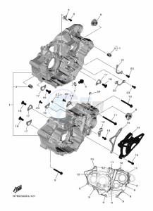 YZ250F (B7B6) drawing CRANKCASE