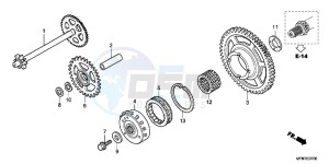 CB1000RB drawing STARTING CLUTCH