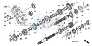 CB1000RAA Europe Direct - (ED / ABS) drawing TRANSMISSION