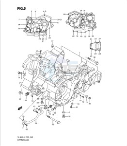 VL800 drawing CRANKCASE