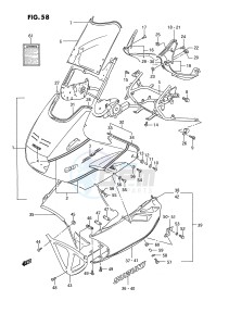 GSX1100 (E2) drawing COWLING (MODEL J 9RD)