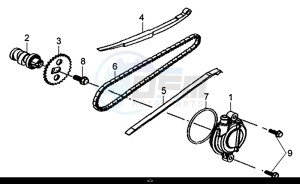 X'PRO 50 (25 Km/h) (AE05W9-NL) (E4) (L8-M1) drawing CYL. HEAD L. SIDE COVER