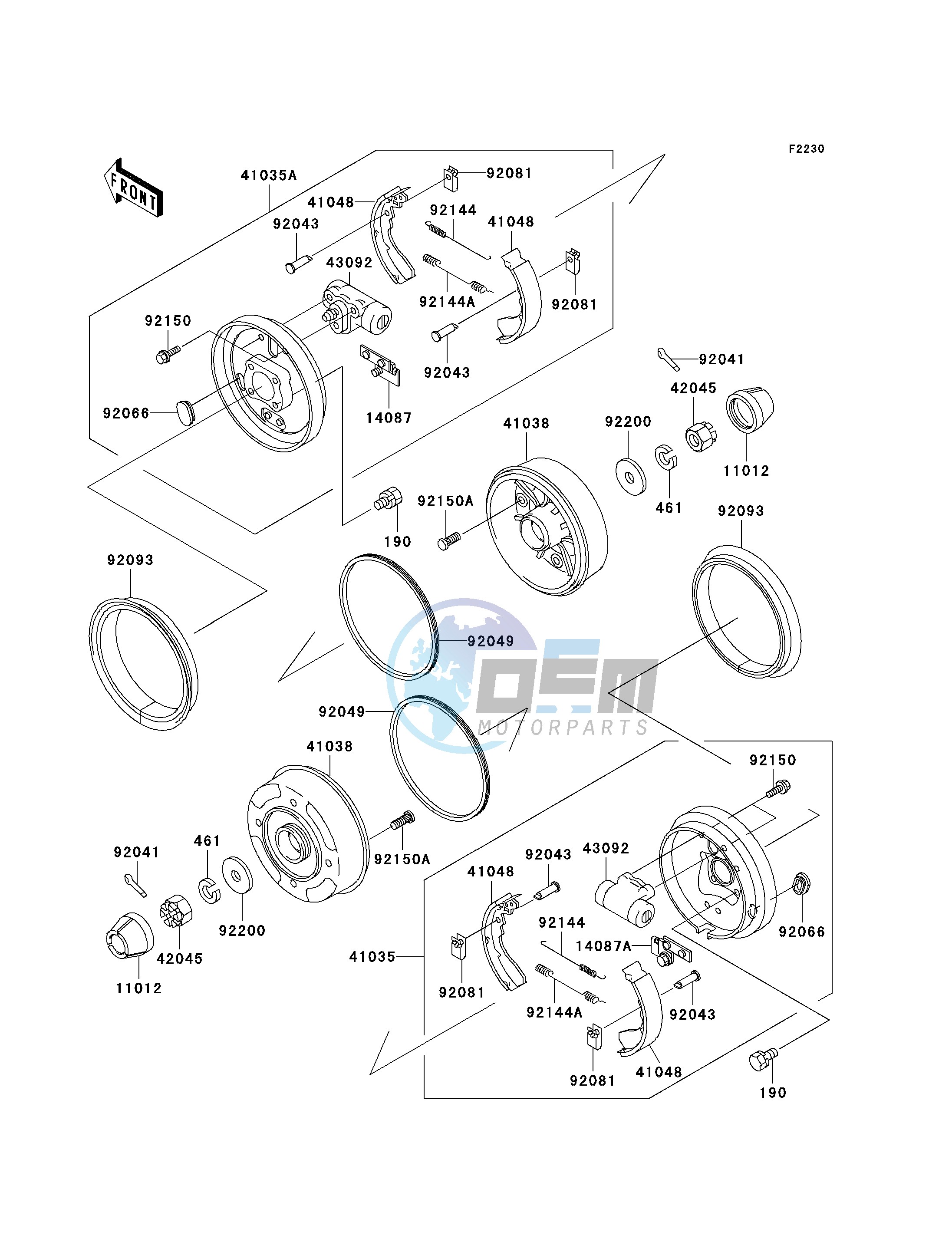 FRONT HUBS_BRAKES-- KAF950-A1_A2- -