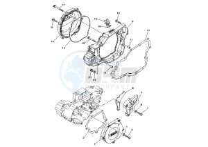 YZ 250 drawing CRANKCASE COVER