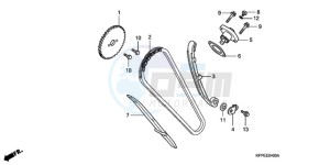 CBR125RWA UK - (E / BLA) drawing CAM CHAIN/TENSIONER