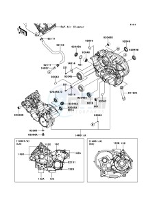 KVF750 4x4 KVF750LCS EU GB drawing Crankcase