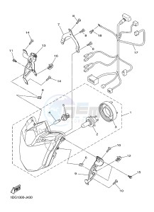 XJ6FA 600 DIVERSION F (ABS) (1DG5 1DG6) drawing HEADLIGHT