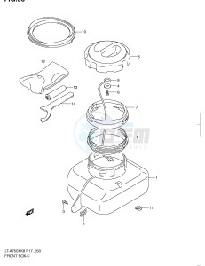 LT-A750X (P17) drawing FRONT BOX