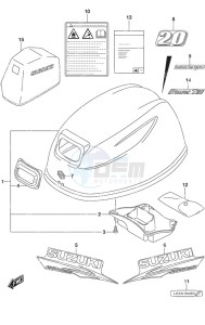 DF 20A drawing Engine Cover