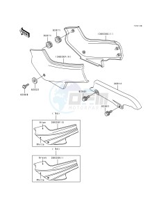 EX 500 A [EX500] (A4-A7) [EX500] drawing SIDE COVERS -- EX500-A7- -