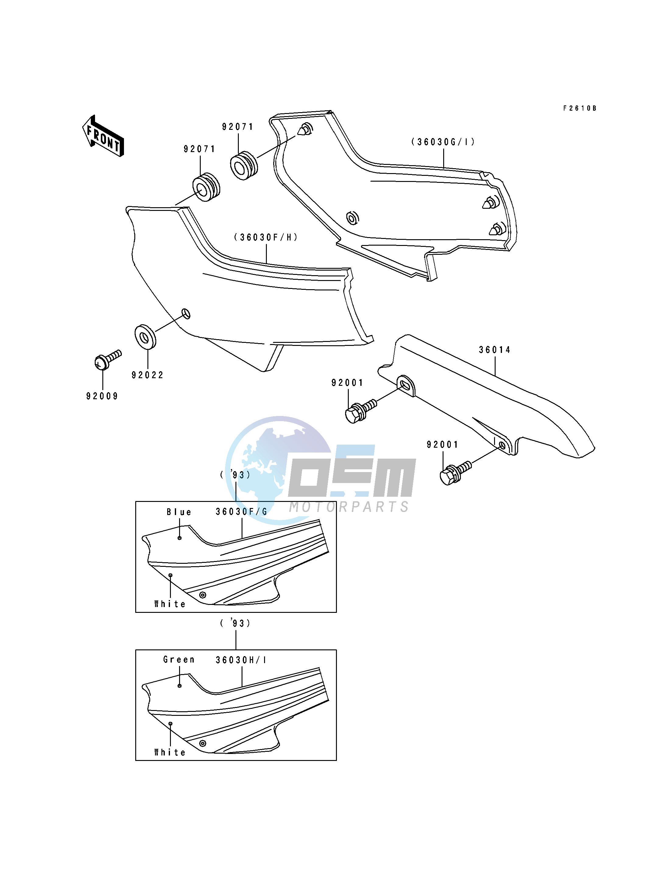 SIDE COVERS -- EX500-A7- -