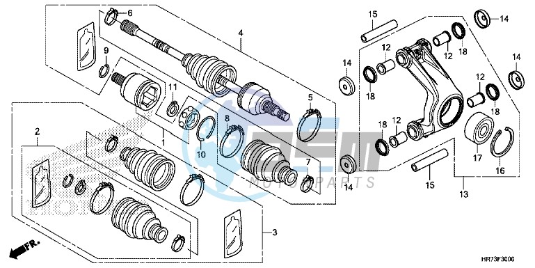 REAR KNUCKLE/REAR DRIVESHAFT