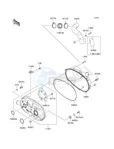 KAF 400 A [MULE 610 4X4] (A6F-AF) A9F drawing CONVERTER COVER