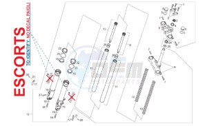 RCR_SMT 50 drawing Front Fork