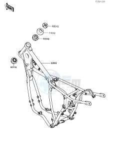 KX 500 A [KX500] (A2) [KX500] drawing FRAME -- 84 A2- -