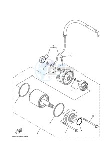 MT07A MT-07 ABS 700 (1XB9) drawing STARTING MOTOR