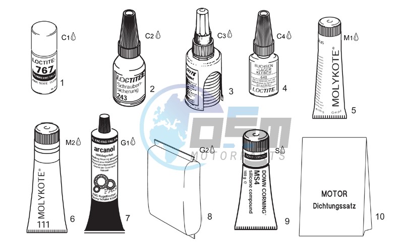 Sealing and lubricating agents