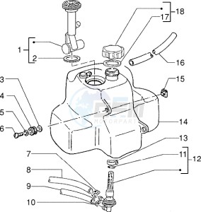 Skipper 150 drawing Front and rear mudguard