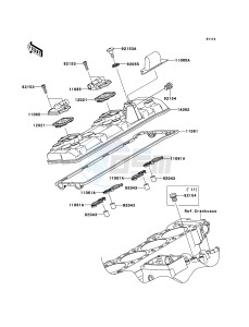 NINJA_ZX-10R_ABS ZX1000KDF FR XX (EU ME A(FRICA) drawing Cylinder Head Cover