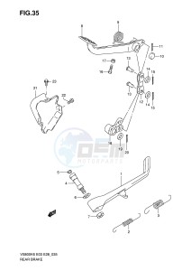 VS800 (E3-E28) INTRUDER drawing REAR BRAKE