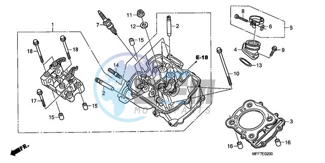 FRONT CYLINDER HEAD