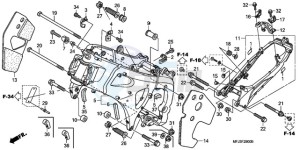 CBR600RAA BR / ABS - (BR / ABS) drawing FRAME BODY