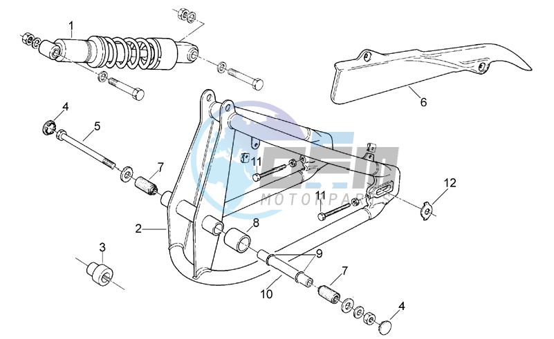 Swing arm - Shock absorber