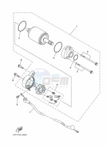 YB125 (2CSA) drawing STARTING MOTOR