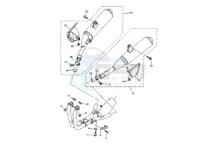 TDM ABS 900 drawing EXHAUST