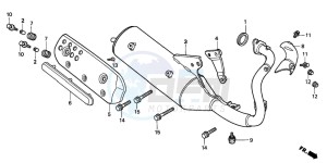 SFX50 drawing EXHAUST MUFFLER