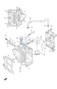 DF 9.9B drawing Cylinder Head