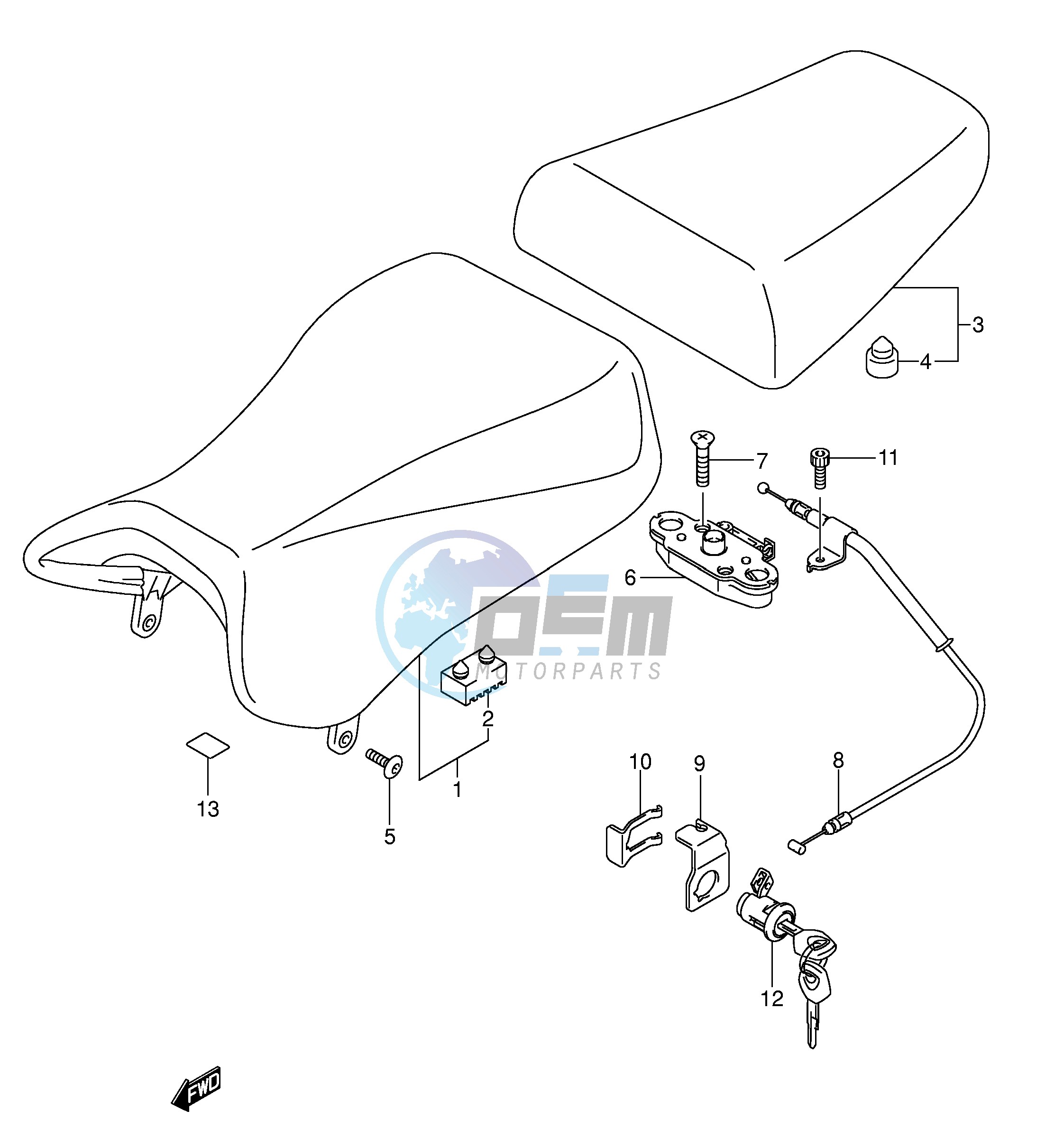 SEAT (SV1000SK3 S1K3 S2K3)