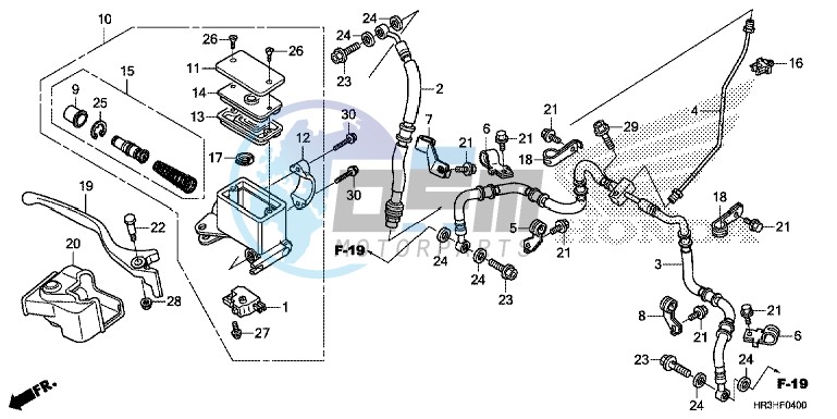 FRONT BRAKE MASTER CYLINDER