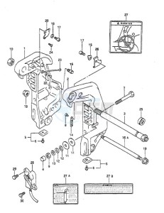 DT 55 drawing Clamp Bracket (1995 to 1997)