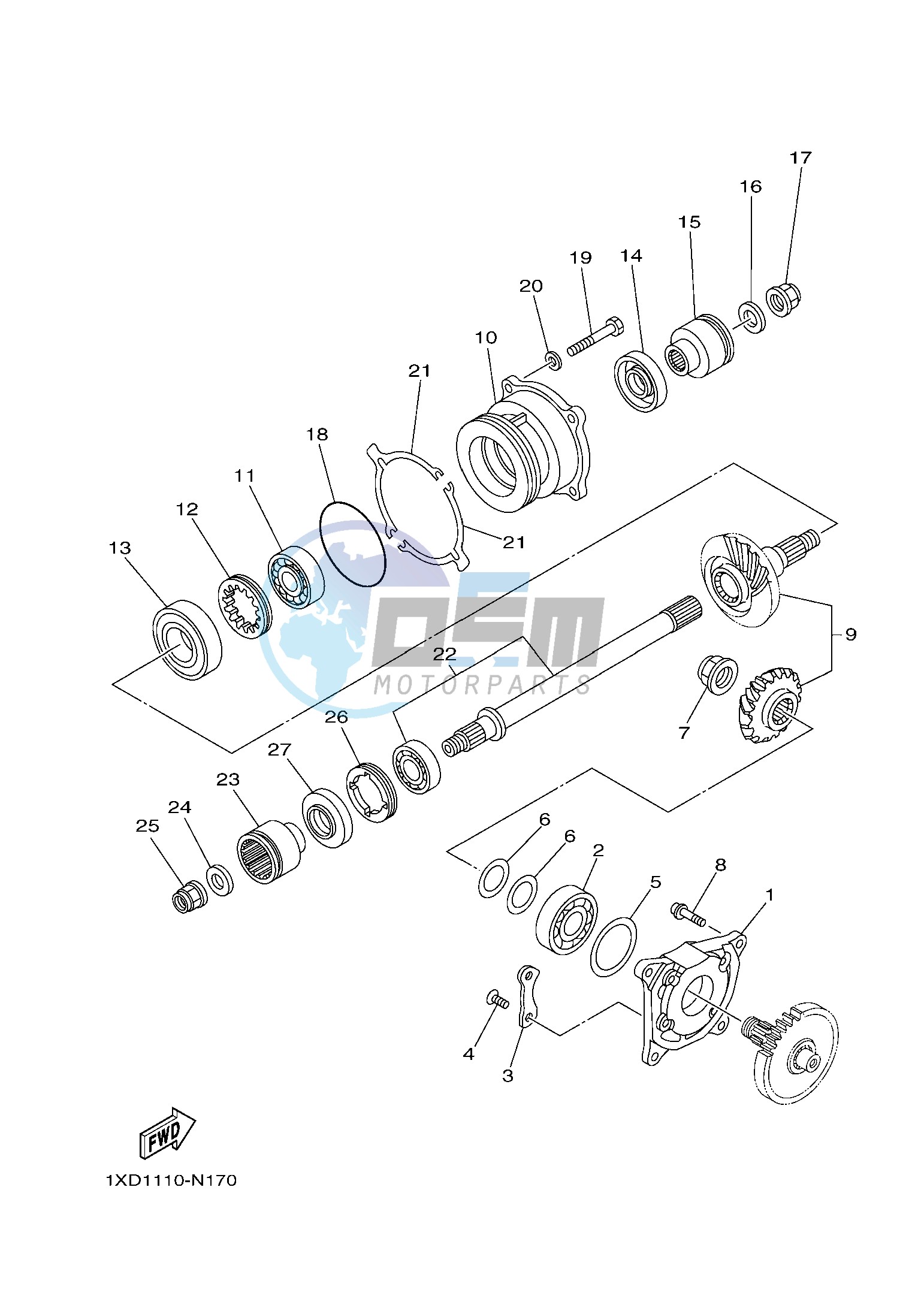 MIDDLE DRIVE GEAR