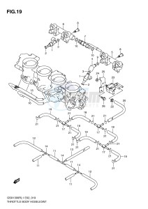 GSX1300R (E2) Hayabusa drawing THROTTLE BODY HOSE JOINT (GSX1300RL1 E14)