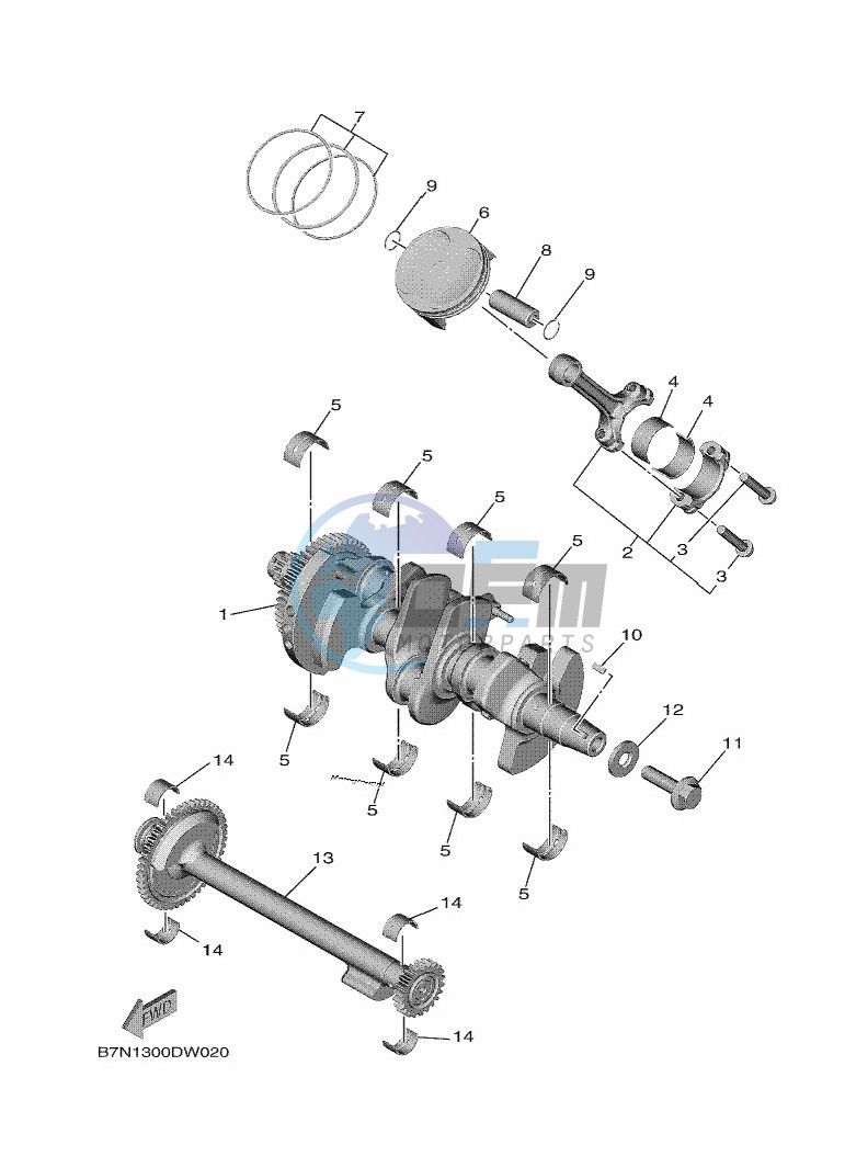 CRANKSHAFT & PISTON